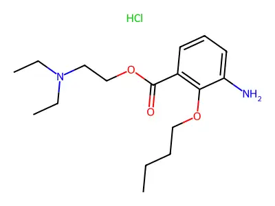 Metabutoxycaine hydrochloride structure