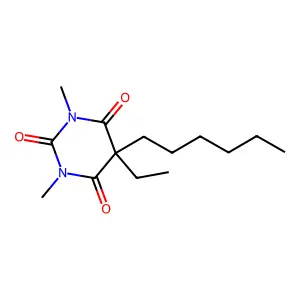 5-Ethyl-5-hexyl-1,3-dimethyl-2,4,6(1H,3H,5H)-pyrimidinetrione structure