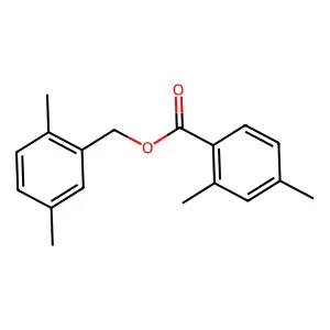 Benzoic acid, 2,4-dimethyl-, (2,5-dimethylphenyl)methyl ester structure