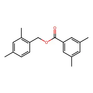 2,4-Dimethylbenzyl 3,5-dimethylbenzoate structure