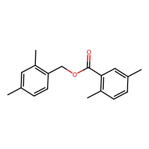 2,4-Dimethylbenzyl 2,5-dimethylbenzoate structure