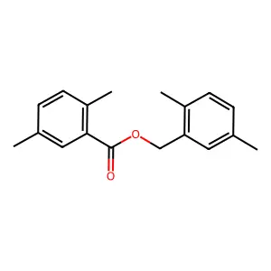 2,5-Dimethylbenzoic acid (2,5-dimethylphenyl)methyl ester structure
