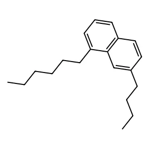 7-Butyl-1-hexylnaphthalene structure