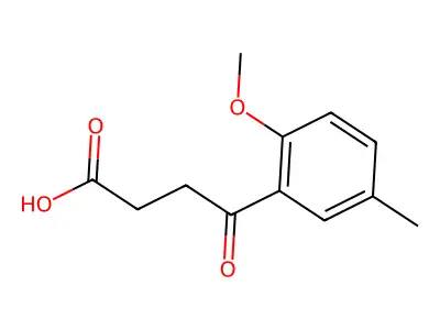4-(2-Methoxy-5-methylphenyl)-4-oxobutanoic acid structure