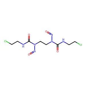 Urea, 1,1'-ethylenebis(3-(2-chloroethyl)-1-nitroso- structure