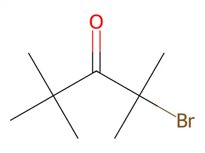 2-Bromo-2,4,4-trimethyl-3-pentanone structure