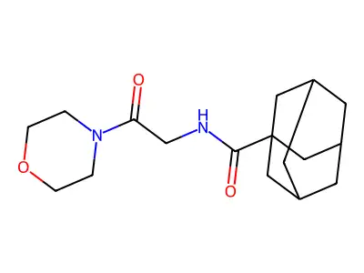 N-(2-Morpholin-4-YL-2-oxo-ethyl)adamantane-1-carboxamide structure