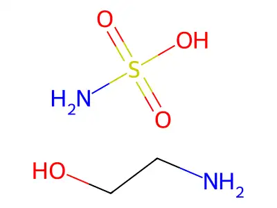 氨基磺酸与2-氨基乙醇的复合物 (1:1) structure