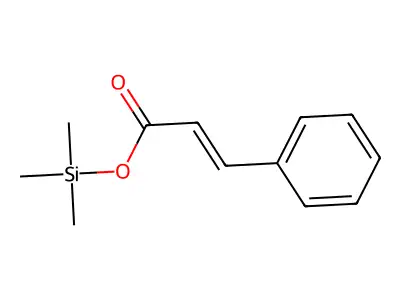 Cinnamic acid, trimethylsilyl ester structure