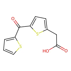 2-[5-(Thiophene-2-carbonyl)thiophen-2-yl]acetic acid structure