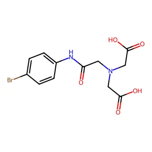 Glycine, N-[2-[(4-bromophenyl)amino]-2-oxoethyl]-N-(carboxymethyl)- structure