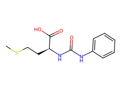 N-(anilinocarbonyl)(methyl)homocysteine structure