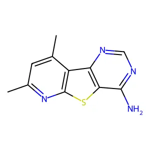 7,9-Dimethylpyrido[3',2':4,5]thieno[3,2-d]pyrimidin-4-amine structure