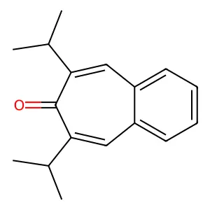 7H-Benzocyclohepten-7-one, 6,8-bis(1-methylethyl)- structure