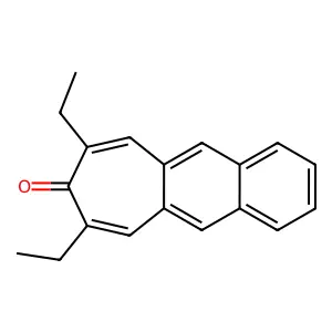 8H-Cyclohepta(b)naphthalen-8-one, 7,9-diethyl- structure