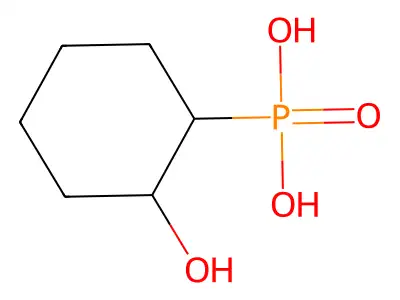(2-Hydroxycyclohexyl)phosphonic acid structure