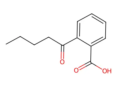 2-Pentanoylbenzoic acid structure