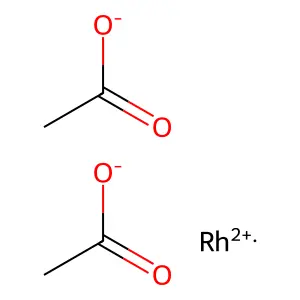 Acetic acid, rhodium(2+) salt structure