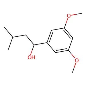 Benzenemethanol, 3,5-dimethoxy-alpha-(2-methylpropyl)- structure