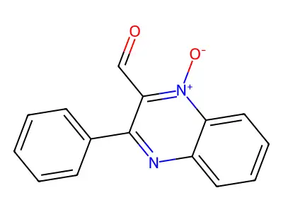 2-Formyl-3-phenylquinoxaline 1-oxide structure