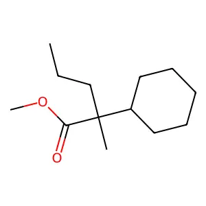 Methyl 2-cyclohexyl-2-methylpentanoate structure
