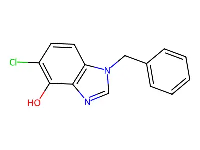 1H-Benzimidazol-4-ol, 5-chloro-1-(phenylmethyl)- structure
