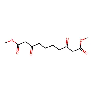 Dimethyl 3,8-dioxodecanedioate structure
