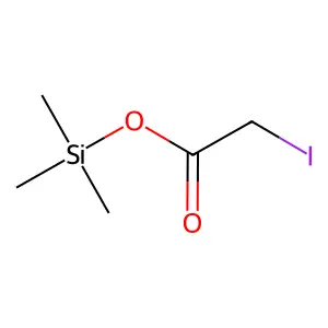 Acetic acid, iodo-, trimethylsilyl ester structure