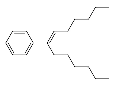 7-Phenyl-6-tridecene structure