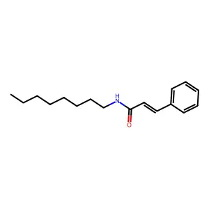 N-Octyl-3-phenylpropenamide structure