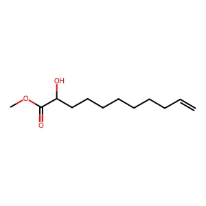 Methyl 2-hydroxy-10-undecenoate structure