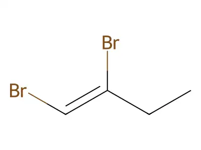 1,2-Dibromobut-1-ene structure