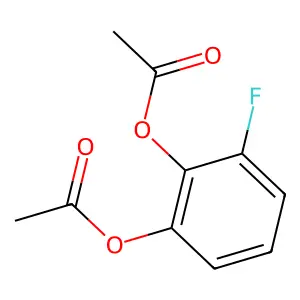 2-(Acetyloxy)-3-fluorophenyl acetate structure