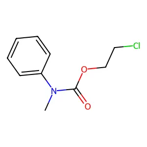 Carbamic acid, methylphenyl-, 2-chloroethyl ester structure