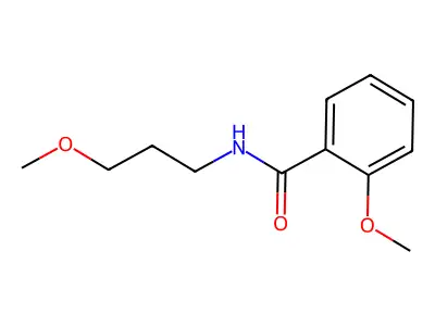 2-methoxy-N-(3-methoxypropyl)benzamide structure