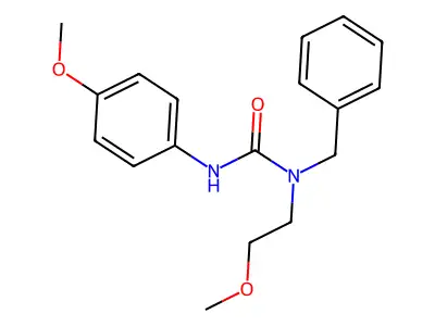 N-Benzyl-N-(2-methoxyethyl)-N'-(4-methoxyphenyl)urea structure