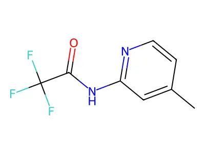2,2,2-trifluoro-N-(4-methylpyridin-2-yl)acetamide structure