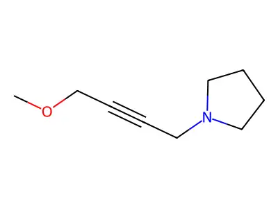 1-(4-Methoxy-2-butyn-1-yl)pyrrolidine structure