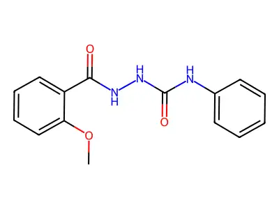 1-[(2-Methoxybenzoyl)amino]-3-phenylurea structure