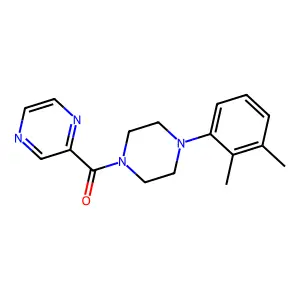[4-(2,3-Dimethylphenyl)piperazin-1-yl]-pyrazin-2-ylmethanone structure