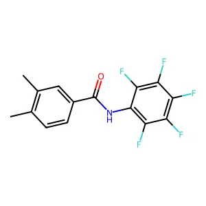 3,4-dimethyl-N-(2,3,4,5,6-pentafluorophenyl)benzamide structure