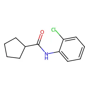 N-(2-chlorophenyl)cyclopentanecarboxamide structure
