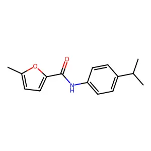 N-(4-isopropylphenyl)-5-methyl-2-furamide structure