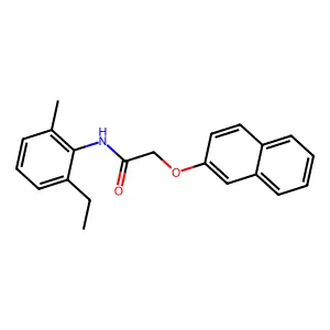 N-(2-ethyl-6-methylphenyl)-2-naphthalen-2-yloxyacetamide structure