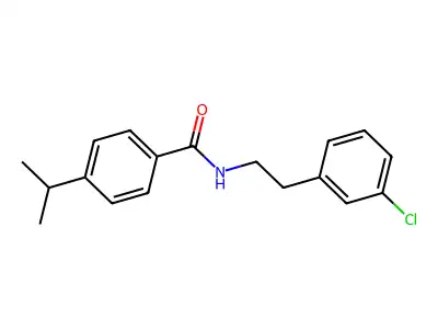 N-[2-(3-chlorophenyl)ethyl]-4-propan-2-ylbenzamide structure