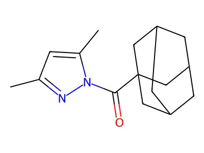 1-Adamantyl-(3,5-dimethylpyrazol-1-yl)methanone structure