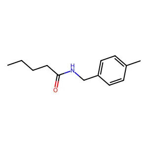N-[(4-methylphenyl)methyl]pentanamide structure