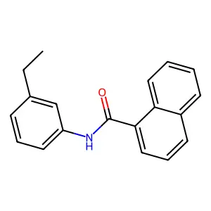 N-(3-ethylphenyl)naphthalene-1-carboxamide structure