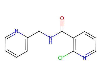 2-Chloro-N-(pyridin-2-ylmethyl)nicotinamide structure