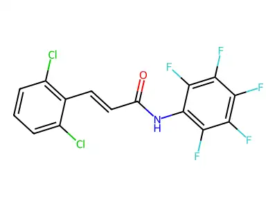 3-(2,6-Dichlorophenyl)-N-(2,3,4,5,6-pentafluorophenyl)-2-propenamide structure